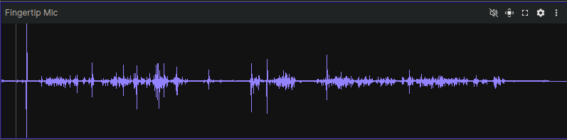 Contact mic waveform