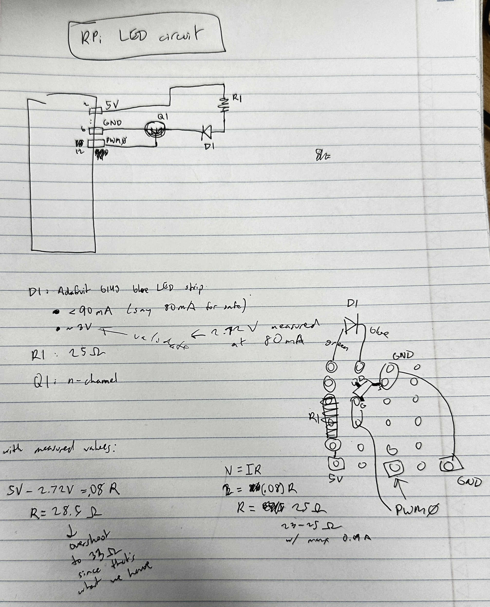 LED circuit diagram